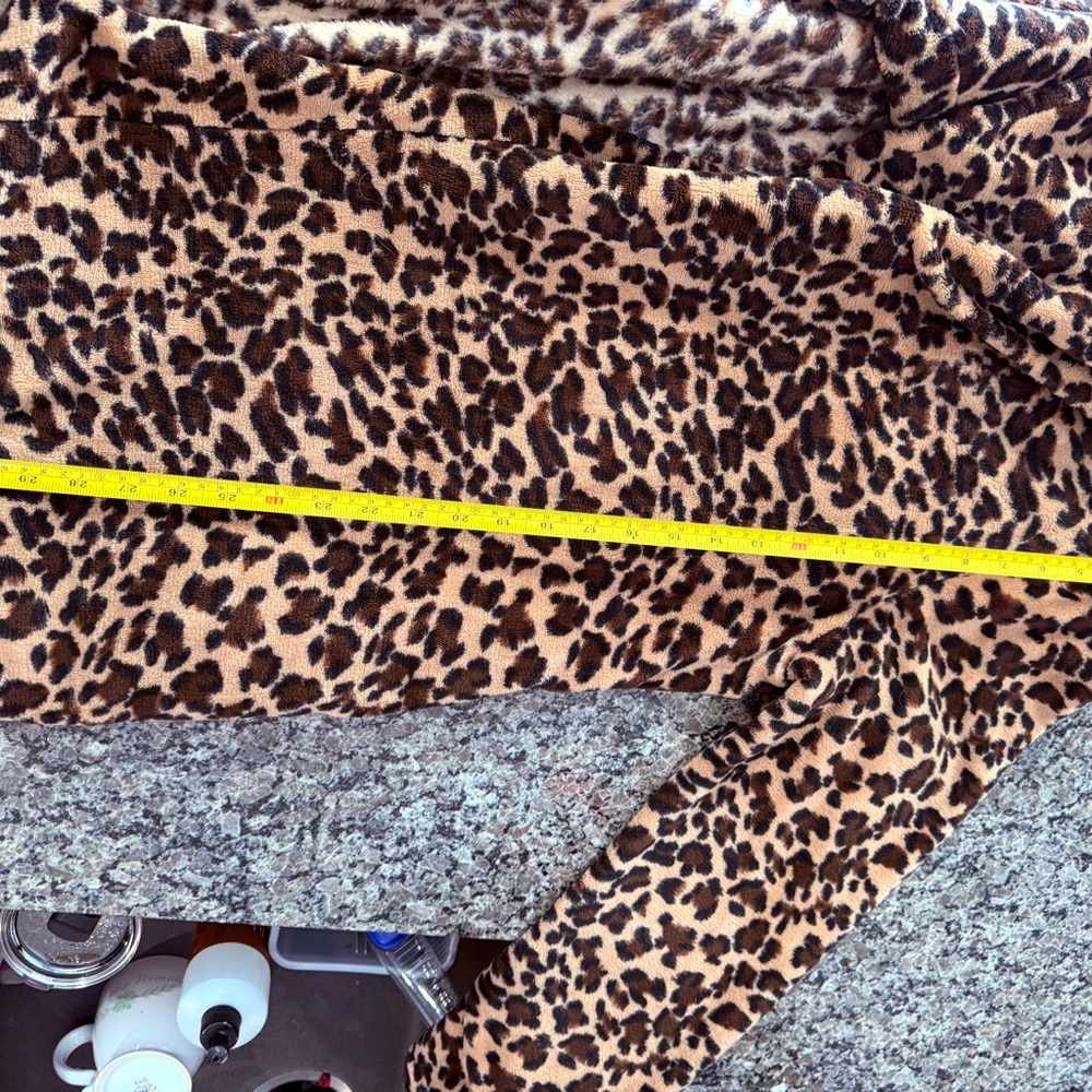 Leopard Print Faux Fur Cape - image 3